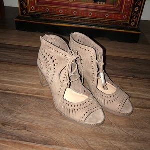 Vince Camuto Tarita Cutout Lace-Up Sandal/Heel